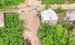 Giresun'da heyelan nedeniyle 21 ev tedbir amacıyla boşaltıldı