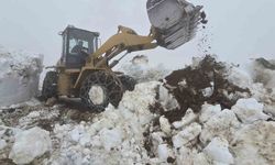 Rize'de yayla yollarında Haziran ayında kar temizliği