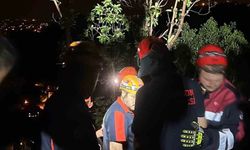 Trabzon'da sarp yamaçta mahsur kalan şahıs kurtarıldı