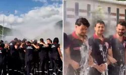 Öğrencilere Tazyikli Suyla Veda