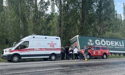 Erzurum'da ağaçlara çarpan tırın sürücüsü öldü