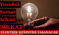 Yusufeli, Şavşat ve Arhavi'de Çok Sayıda Yer Etkilenecek