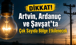 Artvin, Ardanuç ve Şavşat'ta Çok Sayıda Bölge Etkilenecek