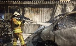 Sinop'ta çıkan yangında 2 araç kullanılamaz hale geldi, 1 iş yerinde hasar oluştu