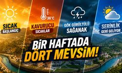 Kavurucu Sıcaktan Gök Gürültüsüne Bir Haftada Dört Mevsim!