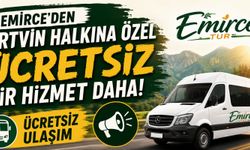Emirce Tur’dan Artvin Halkına Ücretsiz Ulaşım Hizmeti