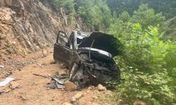 Alabalık Köyü’nde Takla Atan Araç Hurdaya Döndü: Sürücü Hafif Yaralandı