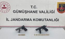 Gümüşhane'de 2 ruhsatsız tabanca ele geçirildi