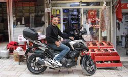 Amasyalı genç, motosikletiyle umreye gitti: 'Türk denince Suudi Arabistan'da akan sular duruyor'