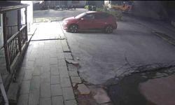 Tır Parkında Yaşanan Heyelan Güvenlik Kamerasına Yansıdı