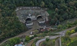 Trabzon'da yapımı süren Güney Çevre Yolu'nda ilk tünelde ışık görüldü