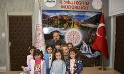 Minik Öğrencilerden İl Millî Eğitim Müdürüne Ziyaret