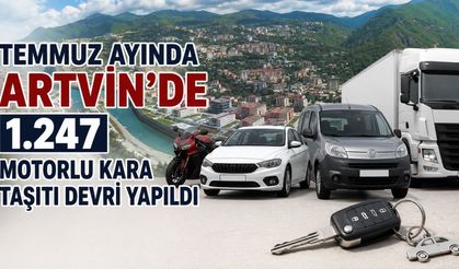 Artvin’de 1.247 Araç Devredildi