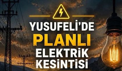 Yusufeli’de Elektrik Kesintisi