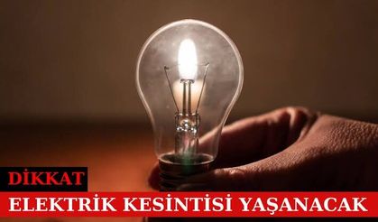 İki Köyde Elektrik Kesintisi Yaşanacak