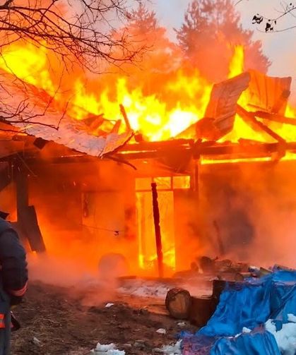 Şavşat Dereiçi Köyü’nde Yangın