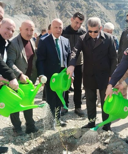 450 Butko Zeytini Fidanı Toprakla Buluştu