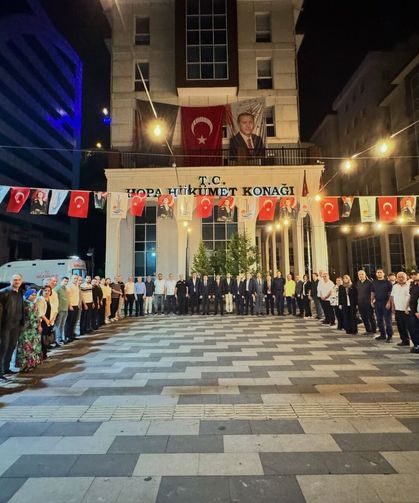 Hopa’da 15 Temmuz Anma Programı Düzenlendi.