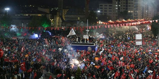 Cumhurbaşkanı Erdoğan'ın seçim zaferi kutlanıyor
