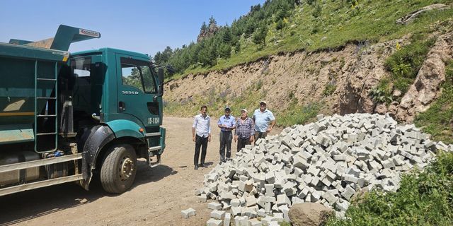 Yiğili Yaylaları Yolunda Kilit Parke Taşı Dönemi Başladı