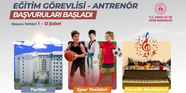 Eğitim görevlisi - antrenör başvuruları başladı