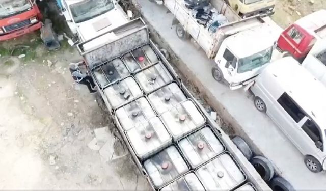 1 milyon litre kaçak akaryakıta el konuldu