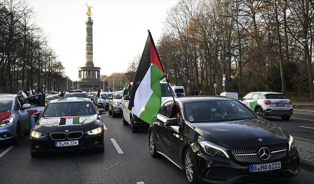 Filistin’e destek gösterisi yapıldı