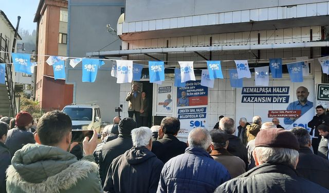 Sol Parti Kemalpaşa’da Seçim Bürosunu Açtı