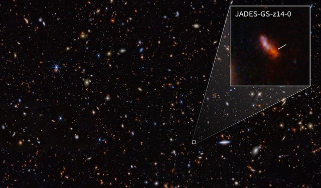 NASA'nın James Webb Uzay Teleskobu Bilinen En Uzak Galaksiye Ulaştı