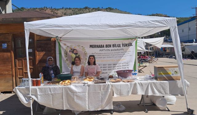 Bilge bebek yararına kermes düzenlendi