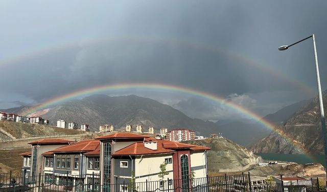 Çift Gökkuşağı Hayranlık Uyandırdı