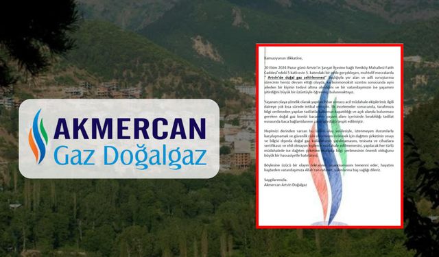 Doğal Gaz Dağıtım Şirketinden Açıklama