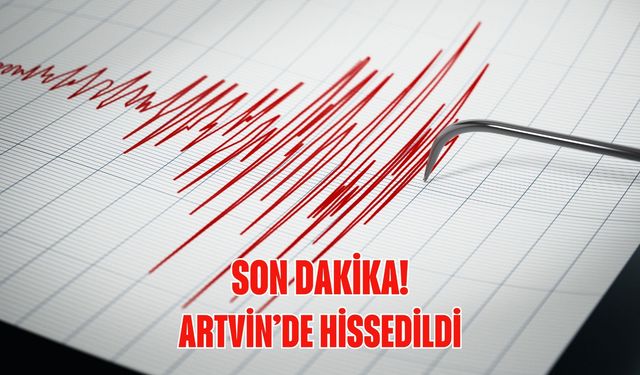 Deprem Artvin'de de Hissedildi