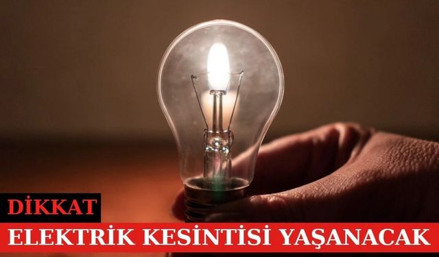 Elektrik Kesintisi Duyurusu