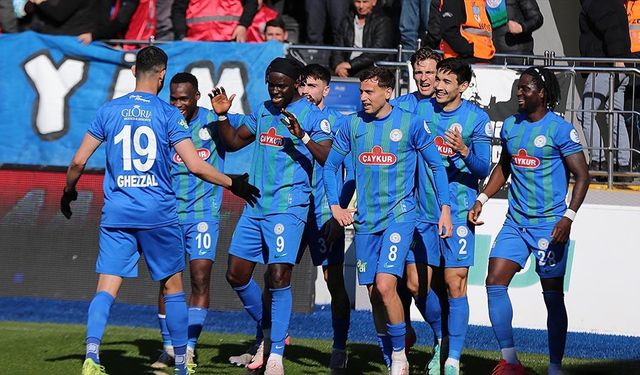 Çaykur Rizespor 3 Puanı 3 Golle Aldı