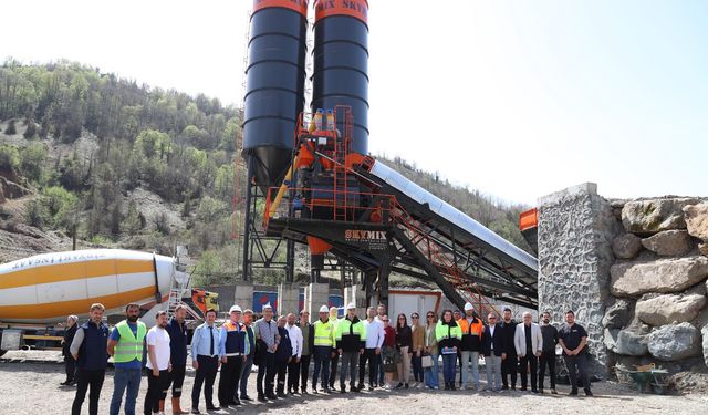 Beton Santrali Hizmete Açıldı