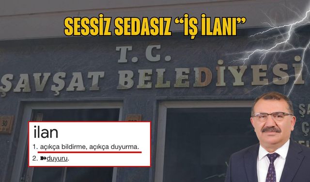 Belediyeden Hafta Sonu İş İlanı