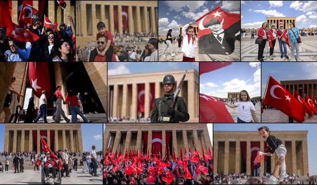 Anıtkabir 23 Nisan'da 200 Bini Aşkın Ziyaretçiyi Ağırladı