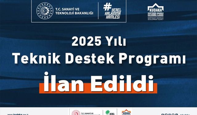 2025 Yılı Teknik Destek Programı İlan Edildi