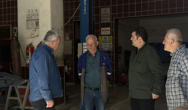 Başkan Erdem’den Sanayi Esnafına Ziyaret