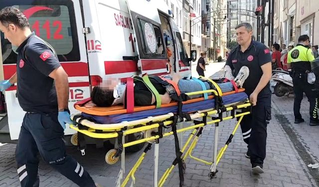 Bafra’da motosiklet kazası: 2 yaralı