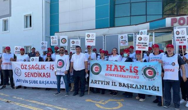 Artvin’de Sağlık Emekçilerinden Zam Tepkisi