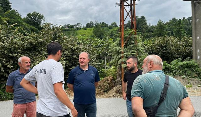 Betonlama Çalışmalarını Yerinde İnceledi
