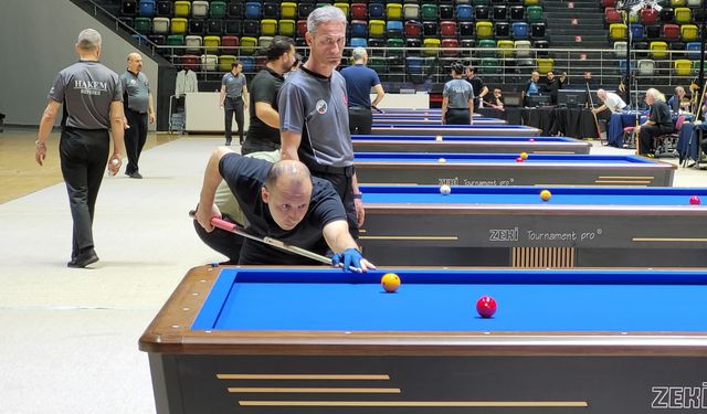 Türkiye 3 Bant Bilardo Şampiyonası'nın ikinci etabı, Samsun'da başladı