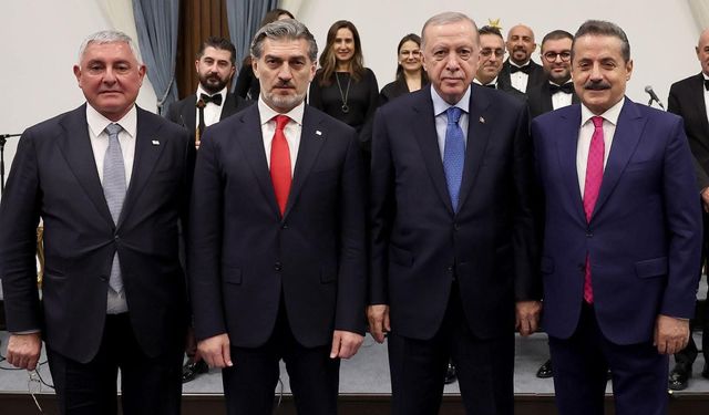 Erdoğan, Kavelaşvili ve Çelik Buluştu