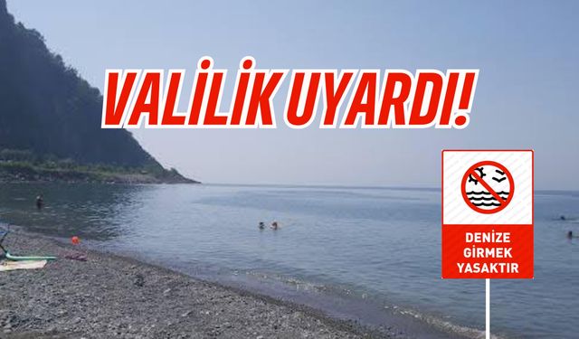 Denize Girmek Yasaklandı