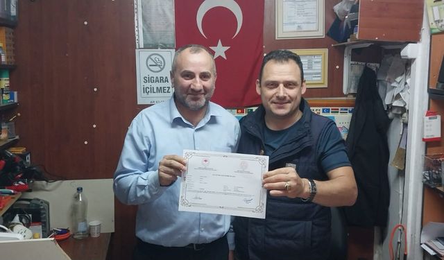 Kursu Başarıyla Tamamlayanlar Belgelerini Aldı