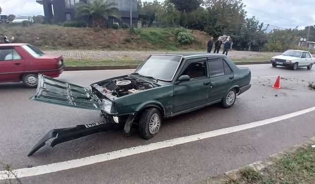 Sinop'ta zincirleme trafik kazasında 1 kişi yaralandı