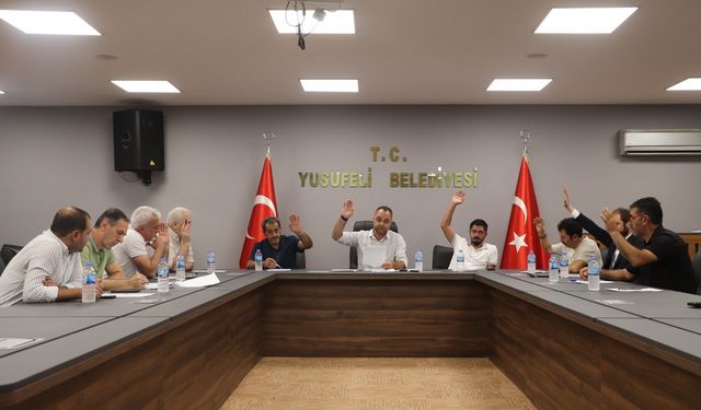 Yusufeli Meclisi Eylül Ayı Gündemini Görüştü