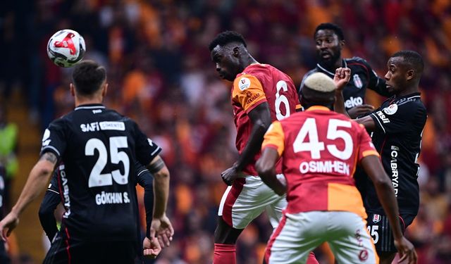 Galatasaray, 10 kişi kaldığı derbide Beşiktaş'tan 1 puan aldı